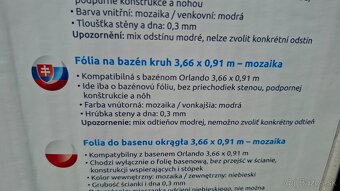 Fólia na bazen 3,66x0,91 Marimex - 4