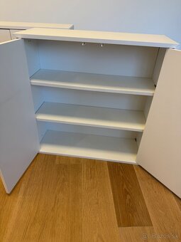 Predám IKEA EKET – 4ks, biela, 70x35x70 cm, vrátane koľaj. - 4