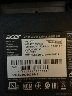 Monitor Acer Nitro Gaming VG240YEbmi (VG240Y Abmiix). - 4