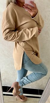 Damska talianska tunika beige - 4