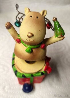 Vianočná dekorácia na sviečku a iné - 4