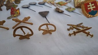 Různé odznaky z armády, včelařství, náboženství, atd - 4