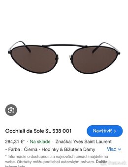 Saint Laurent slnecne okuliare - 4