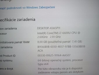 predám HP elitebook 840 g3 - Intel core i7 -8gb ram - ssd - 4