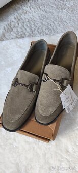 Nové dámske kožené mokasíny - 4