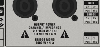 Zosilňovač 2x900W pri 4 Ohm s Crossoverom - 4