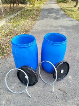 Predám plastový nový sud objem 220 litrov - 4