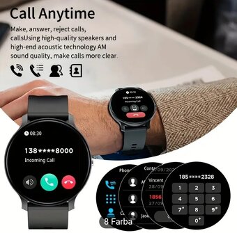 GWENLAND 3,71 cm HD dotyková inteligentná hodinky - bezdrôto - 4