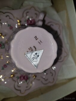 Predám ružový porcelán H&C - sada 5 kusov - 4