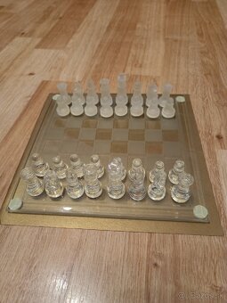 Spoločenská hra sklenená - šach - 4