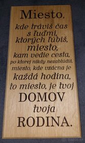 Drevený obraz gravírovany - 4