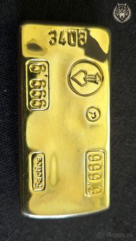 LUXUSNÝ ZAPAĽOVAČ ÜNAL V TVARE ZLATEJ TEHLIČKY - 4