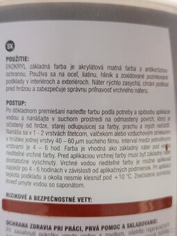 Základná farba na železo, rúry, profily, plot, bránu - 4