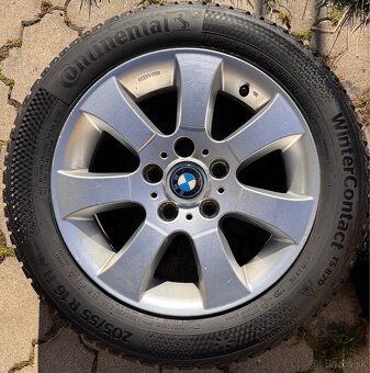Disky BMW BBS Originál 205/55r16 zimné pneu Continental - 4