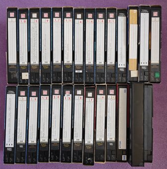 Video VHS kazety 18ks, Panasonic diaľkové a návod - 4