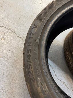 Letné pneu continental 225/45 r17 - 4
