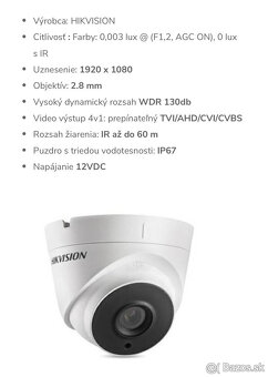 Bezpečnostná kamera Hikvision - 4
