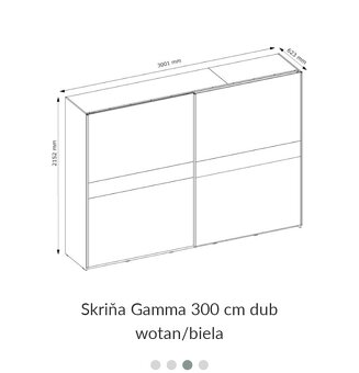 Skriňa šatníkov Gamma 300cm - 4