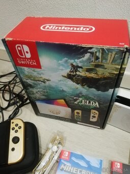 Nintendo Switch OLED, edícia ZELDA, príslušenstvo,hry,zaruka - 4