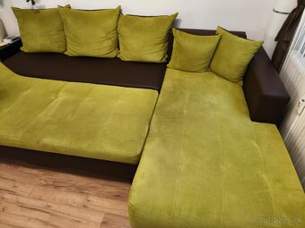 Predám L-rohovú sedačku - 4