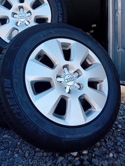 Orig. kolesá 5x112R16 Audi + 225/60R16 Michelin - 4