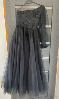 Šaty s jedným rukávom 34/XS - 4
