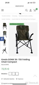 Sonik Kreslo SK TEK Folding Chair Compact - 4