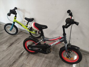 Predám detský bicykel ROMET Čierny 12" - 4