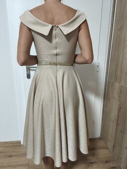Spoločenské šaty zlaté - 4