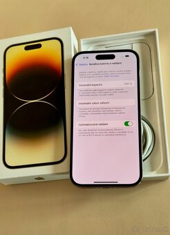 iPhone 14 Pro Gold BATERIE 100% TOP - 4