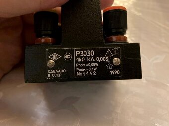 Etálon odporu P3030, bočník s presnosť 0,005% - 4