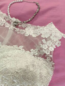 svadobné šaty 40/44 - 4