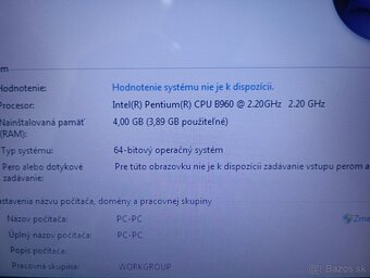 predám notebook TOSHIBA SATELLITE C855 ,Windows 7. - 4