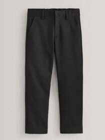 NEXT - čierne formálne nohavice rovného strihu plus biela el - 4