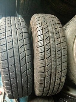Celoročné pneu + disky 4x100 165/70 r13 - 4