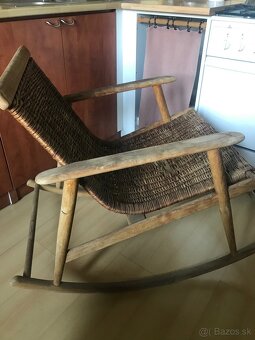 Retro hojdacie kreslo. - 4