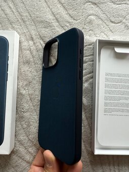 NOVÝ kryt pre Apple 15 Pro Max tkaninový - modrý - 4