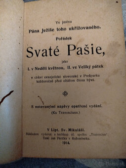 POŘÁDEK SVATÉ PAŠIE - 1914 - 4