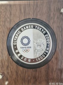 Japonsko 1oz, PROOF, AG 999/1000, Tokio 2020 - 4