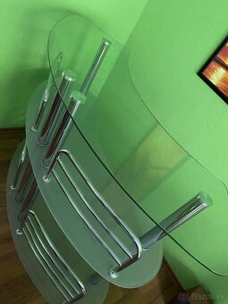 Sklenený barový stolík - 4