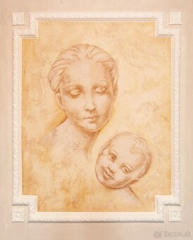 Nová samolepiaca freska 100 cm x 80 cm CANDIS Putti A009 - 4