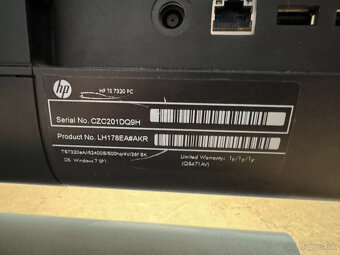 Predám pokazený PC AIO na náhradné diely HP TOUCH 7320 - 4