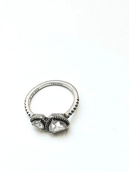 Pandora original prsteň so srdiečkami - 4