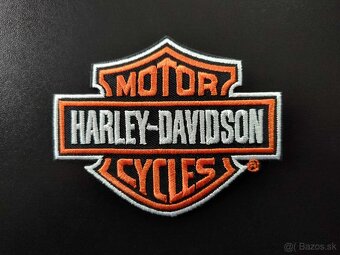 Motorkárska nášivka veľka Harley na chrbát - 4