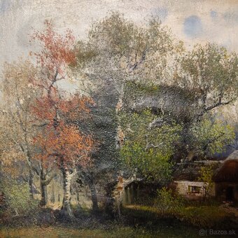 Obraz krajiny - starožitnosť - 4