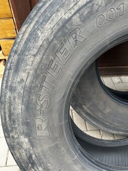 Predám pneumatiky 315/80R22.5 predné vodiace - 4