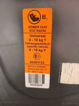 Autosedačka Römer - 4