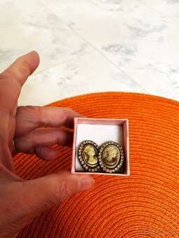 Starožitná súprava náušnice a prsteň - 4