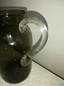 Retro sklenený džbán - 4