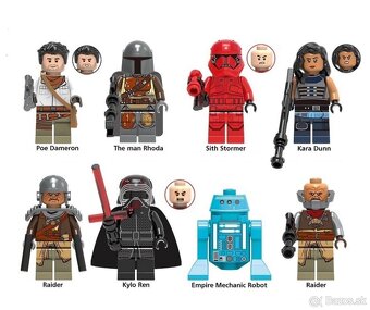 Rôzne figúrky Star Wars 1 (8ks) typ lego - nové - 4